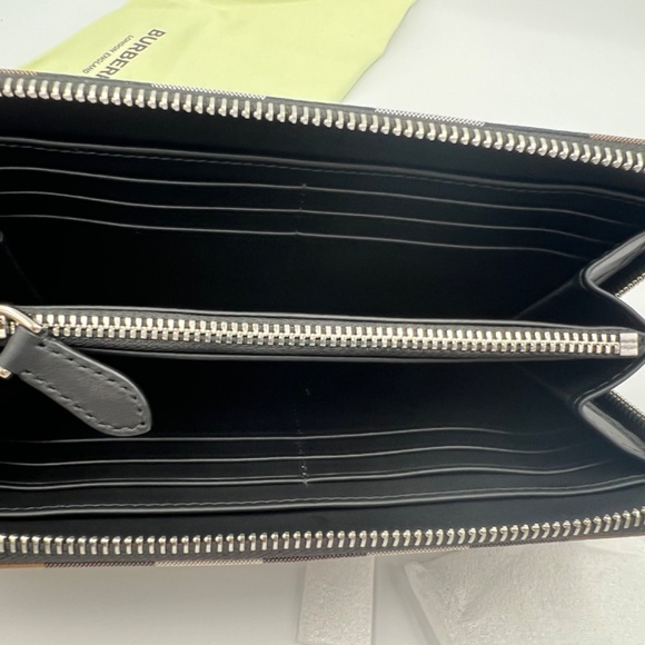 Burberry Super Exploded Check Large Zip Around Wallet - Picture 7 of 7